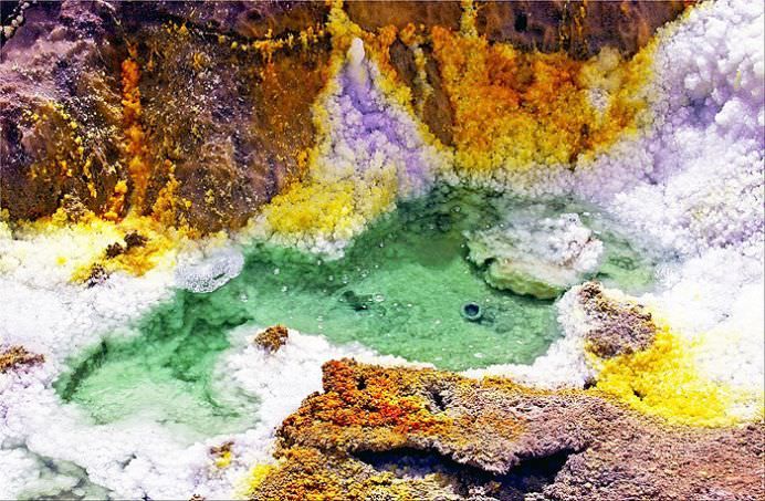 Zece PEISAJE IREALE cu vulcanul Dallol din ETIOPIA!2