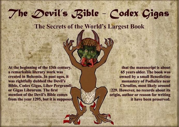 BIBLIA DIAVOLULUI contine cele mai nebanuite SECRETE ALE VIETII Cantareste 70 de kg si a fost scrisa de un calugar intr-o noapte sub indrumarea lui SATAN3