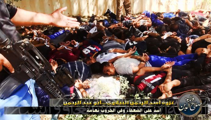 IMAGINI SOCANTE cu executiile a zeci de militari irakieni capturati de gruparea SIIL, afiliata AL-QAIDA!10