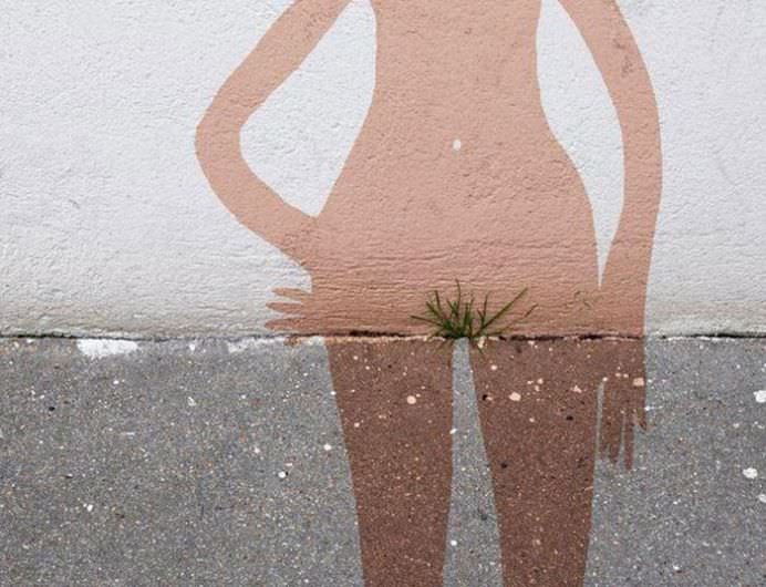 IMAGINI REALISTE cu desene graffiti care interactioneaza direct cu NATURA!17