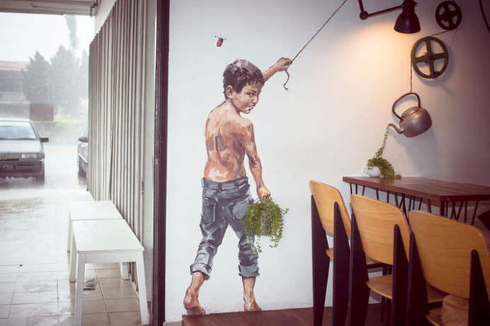 IMAGINI REALISTE cu desene graffiti care interactioneaza direct cu NATURA!28