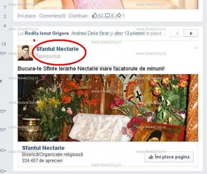SCANDALOS Ce face BISERICA ORTODOXA ROMANA cu banii Isi promoveaza SFINTII pe Facebook!2