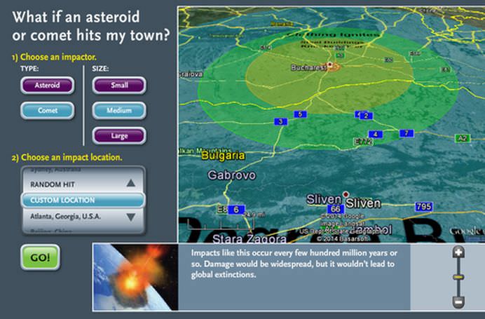 Ce s-ar intampla cu BUCURESTIUL in cazul in care va fi lovit de un ASTEROID2