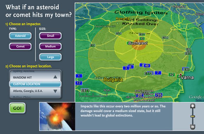 Ce s-ar intampla cu BUCURESTIUL in cazul in care va fi lovit de un ASTEROID4