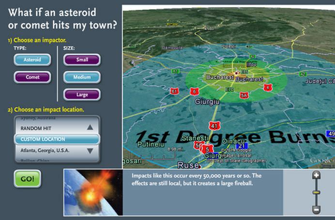 Ce s-ar intampla cu BUCURESTIUL in cazul in care va fi lovit de un ASTEROID5