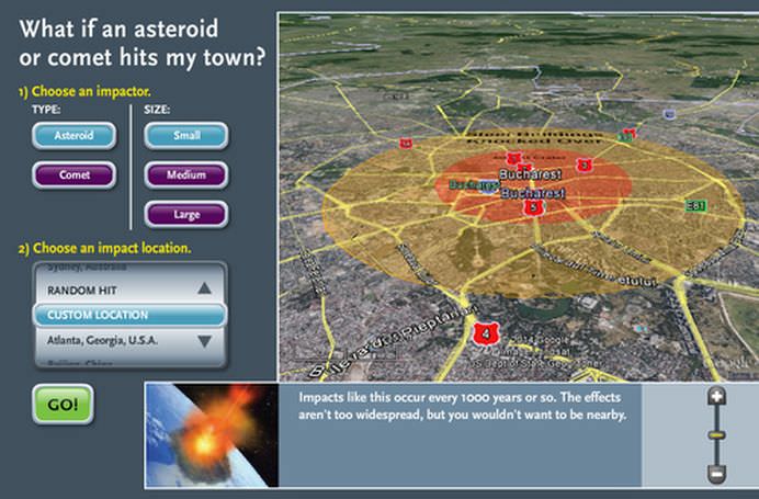 Ce s-ar intampla cu BUCURESTIUL in cazul in care va fi lovit de un ASTEROID6