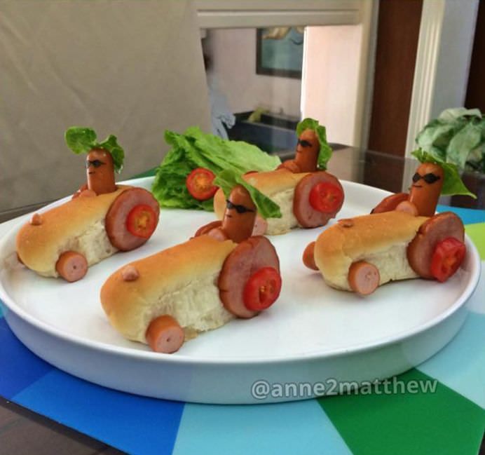 IMAGINI CREATIVE cu o mama care se trezeste dimineata pentru a pregati micul dejun ARTISTIC pentru copiii sai!17