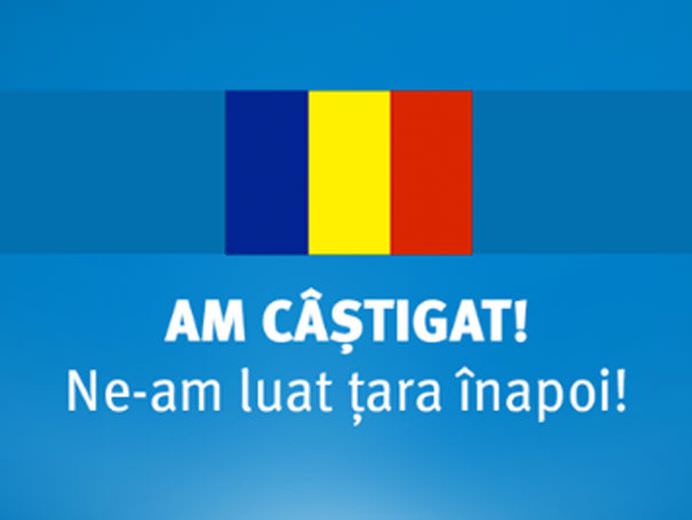 MESAJUL lui Klaus Iohannis pe Facebook Am castigat! Ne-am luat tara inapoi2